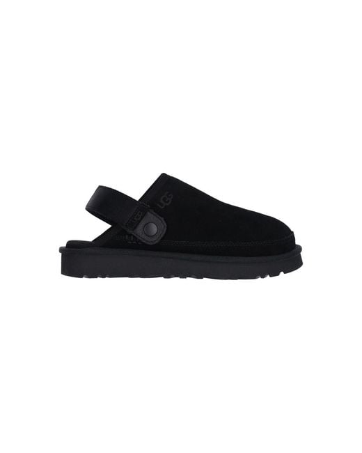 Ugg Black Leather Sandals for men
