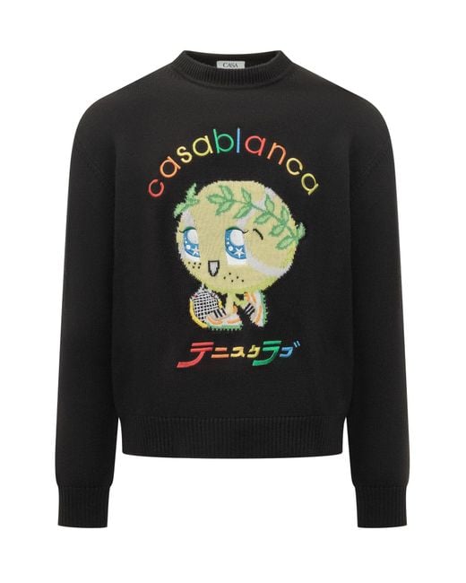 Casablanca Black Pullover Sweater