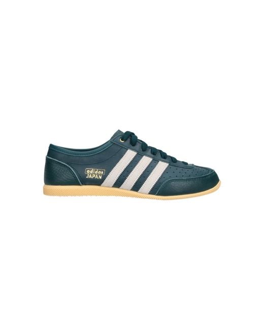 Adidas Blue Leather & Textile Sneaker