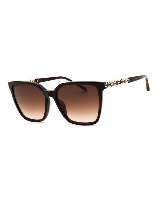 ESCADA Brown Rectangular Acetate Sunglasses