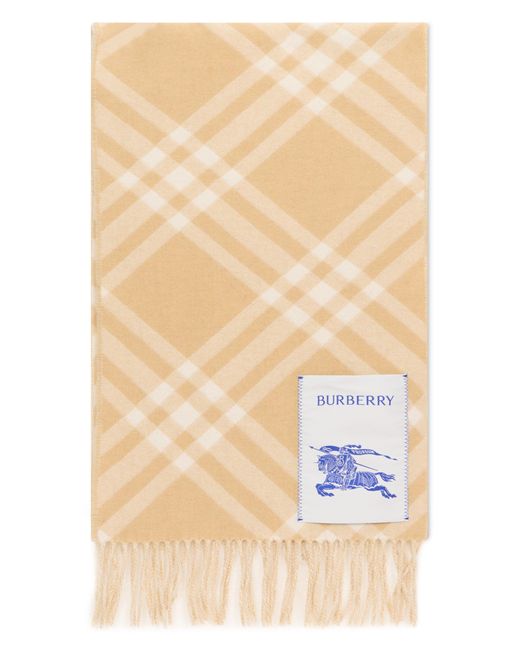 Burberry Natural Checked Scarf
