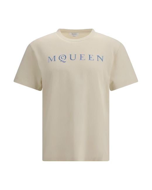 McQueen White Signature Tee for men