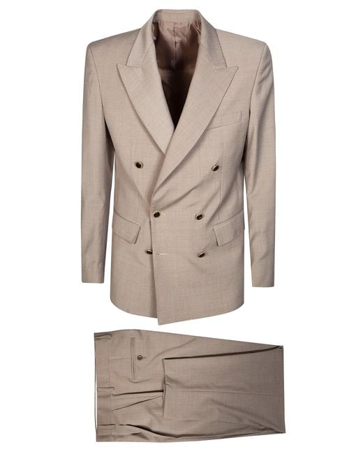MARSĒM Gray Light Six Button Suit for men