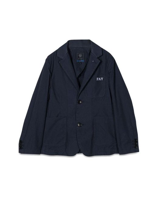 Fay Blue Fabric Jackets