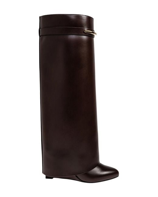 Givenchy Brown Chic Leather Ankle Boots For