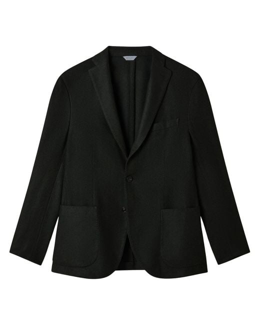 Boglioli Black Tailored Wool & Nylon Jacket for men