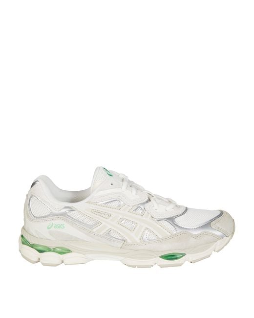 Asics White Layered Mesh Sneakers