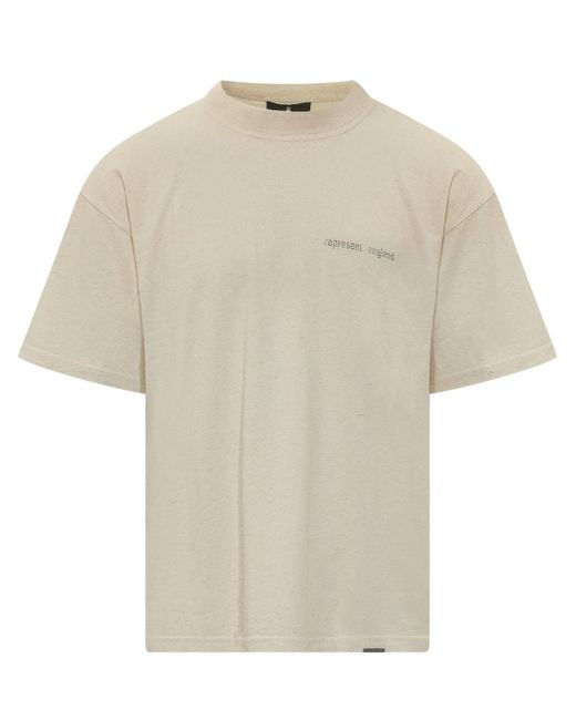 Represent White Reverse Resent Logo Tee