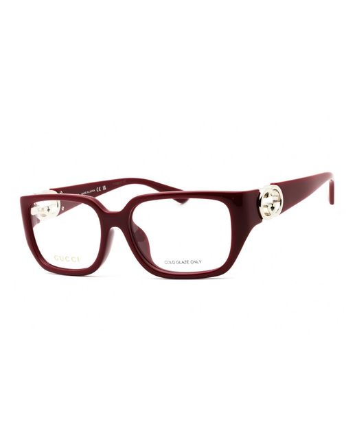 Gucci Brown Gg1694Oa Rectangular Injected Propionate Eyeglasses