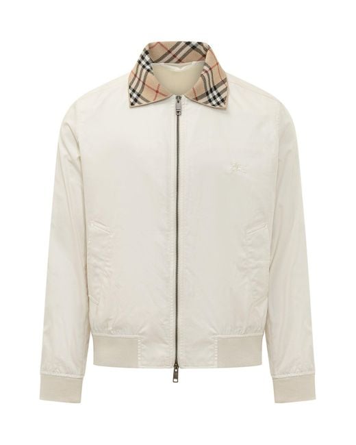 Burberry White Glenfields Overshirt