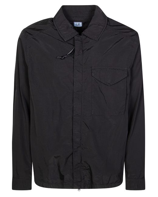 C.P. Company Overshirt Chrome-R Zipped Lens in Black for Men | Lyst