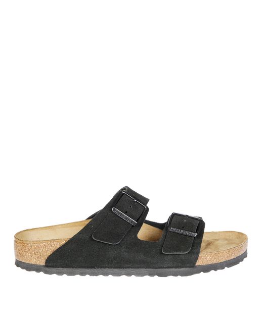 Birkenstock Classic Double-Buckle Slide Sandals For in Black 