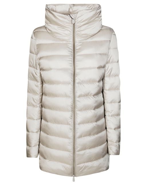 Save The Duck Gray Long Jacket
