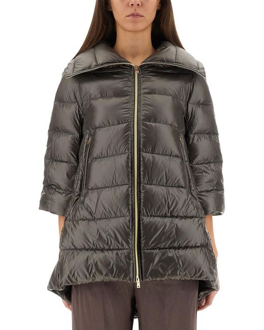 Herno Gray A-Shape Cleofe Jacket