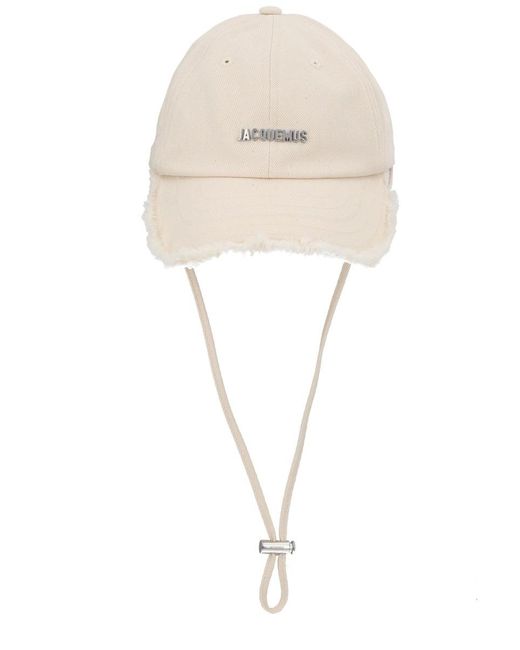 Jacquemus White Cappello Da Baseball "Artichaut"