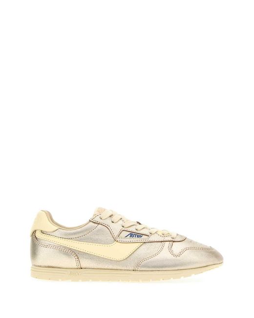 Autry Natural Windspin Leather Sneaker