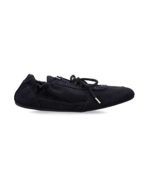 Prada Black Collapse Canvas Sneakers