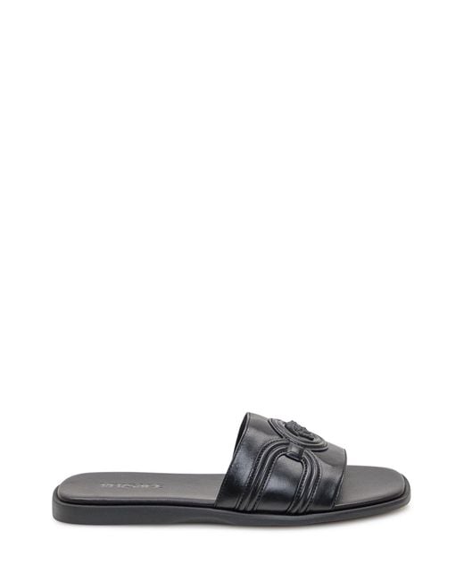 Versace Black Chic Leather Sandals