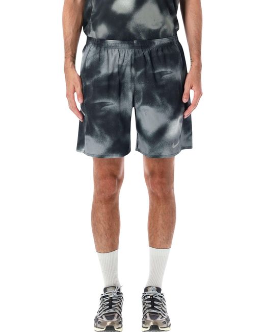 Nike Blue Printed Training Shorts for men