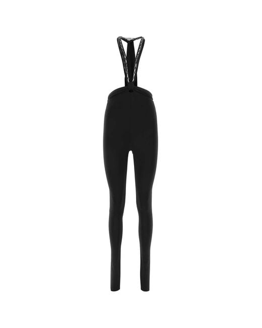 The Attico Black Stretch Polyester Ruby Pant