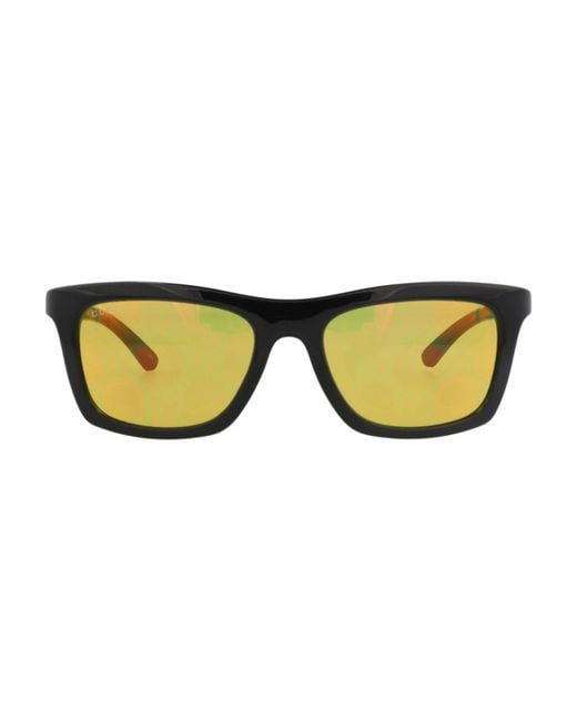 Gucci Yellow Injection Square/Rectangle Sunglasses for men