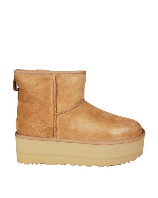 Ugg Brown Classic Mini Platform Boots