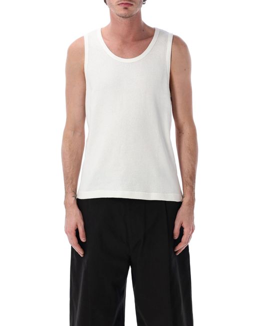Studio Nicholson White Lightweight Sweater
