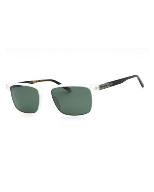Nautica Green Sleek Rectangular Sunglasses For for men