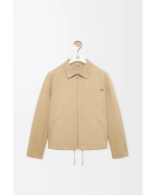 Loewe Natural Zip-Up Shirt Jacket for men