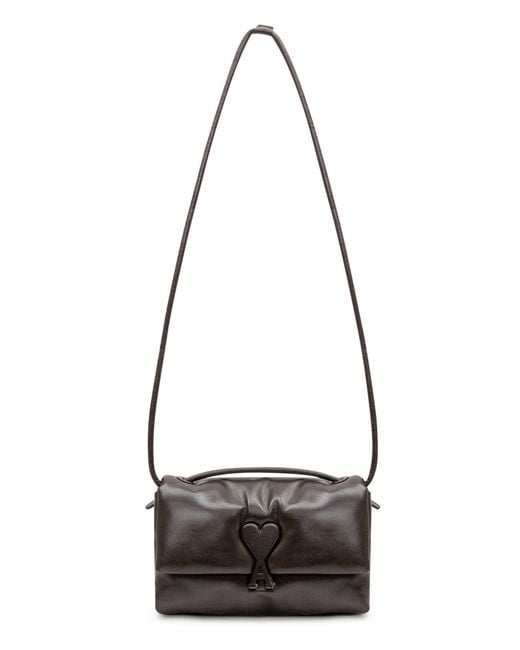 AMI White Structured Mini Handbag