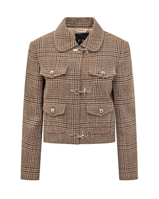 Fay Brown Wool Jacket