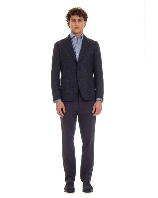 Tagliatore Blue Tailored Jacket for men