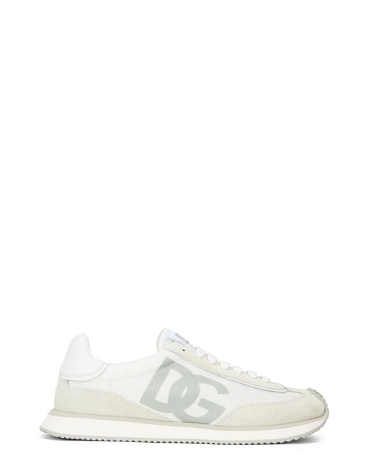 Dolce & Gabbana White Sneakers Polyester Trainers for men