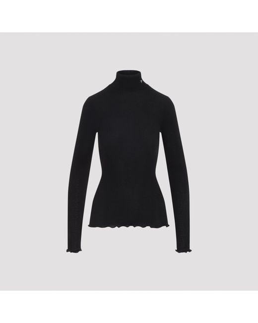 Prada Black Wool Silk Top