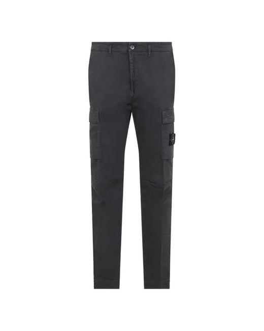 Stone Island Men's Blue Pantalone Regular Tapered