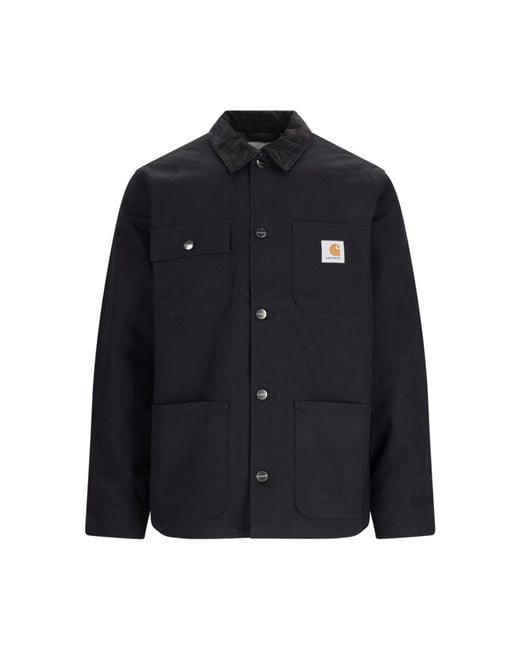 Carhartt Blue Canvas Chore Jacket for men