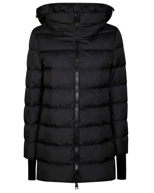 Herno Black Style A-Shape Chamonix Outerwear Jacket