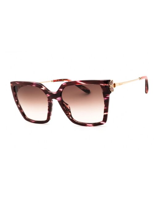 Chopard Brown Rectangular Designer Sunglasses