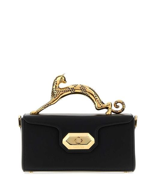 Lanvin Black Mini Top Handle Handbag