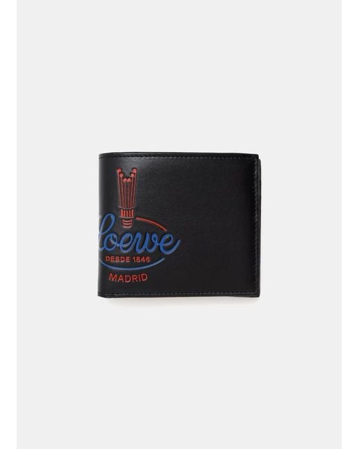 Loewe Black Crown Bifold Wallet for men