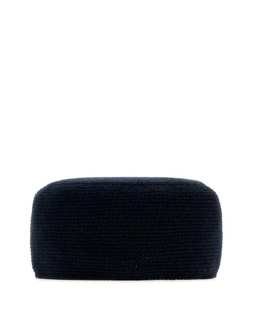 The Row Blue Perleaf Cashmere Hat