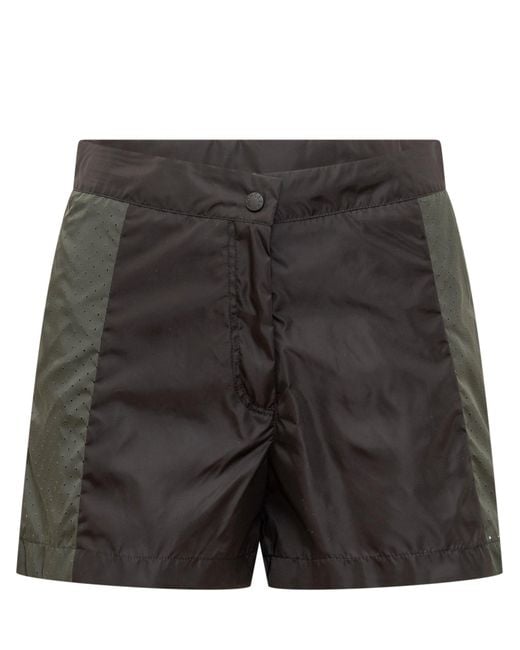 Moncler Black Essential Mini Shorts