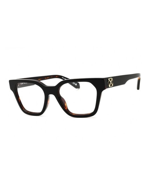 Off-White c/o Virgil Abloh Black Rectangular Eyeglasses Style 7P