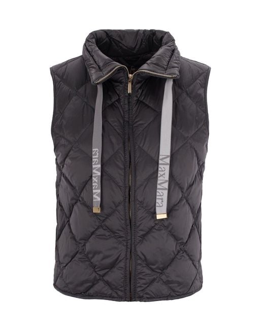 Max Mara Black Stylish Oversized Jacket For