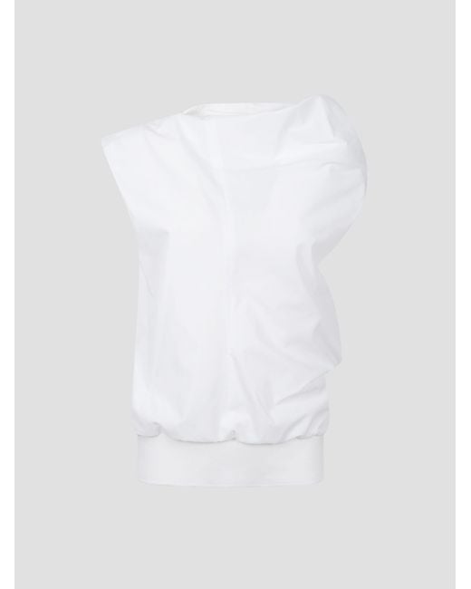 Sacai White Lightweight Poplin Pullover