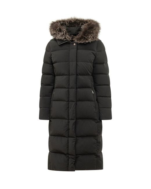 Moorer Black Zagara-Kn Quilted Down Jacket