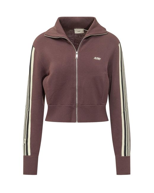 Autry Brown Jacket Main Knit