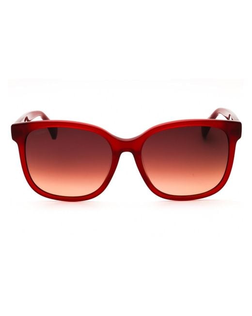 Max Mara Red Stylish Rectangular Sunglasses