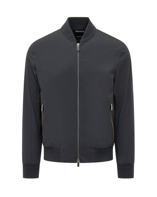 Zegna Gray Trofeo Elem Blouson Jacket