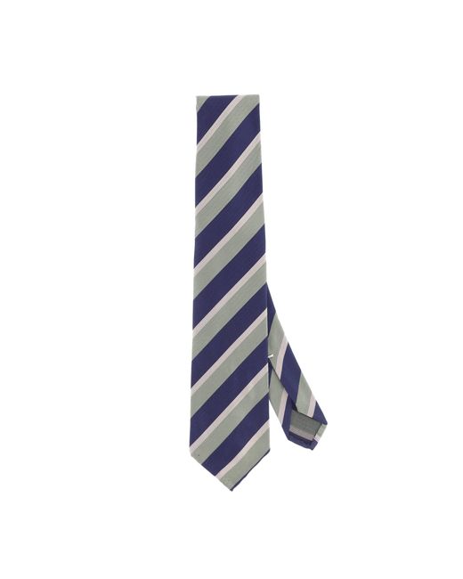 Finamore 1925 Blue Patterned Tie For for men